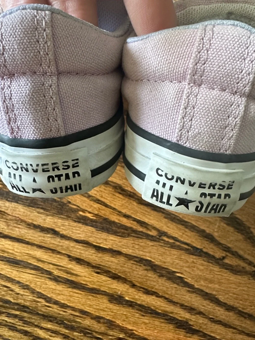 Converse Kids Light Pink Canvas Low-Top Sneakers